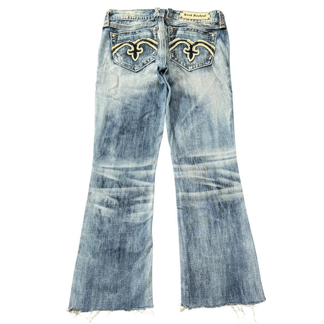 Rock Revival flared/bootcut low waist women designer jeans(w30)