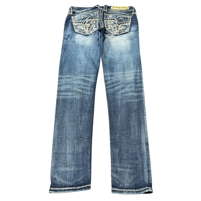 Rock Revival low waist slim fit designer women jeans(w25)