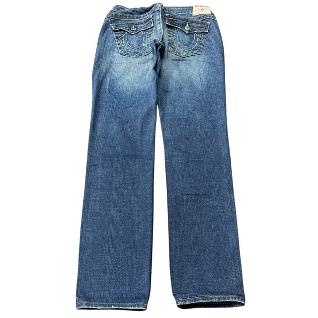 True Religion slim fit low waist women designer jeans(w29)