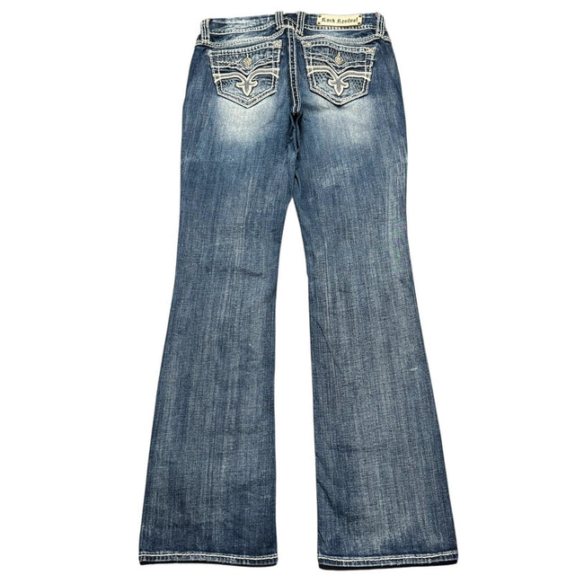 Rock Revival easy Boot mid Rise women designer jeans(w30)