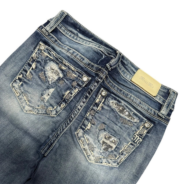 Miss me flared/bootcut low waist women designer jeans(w26)