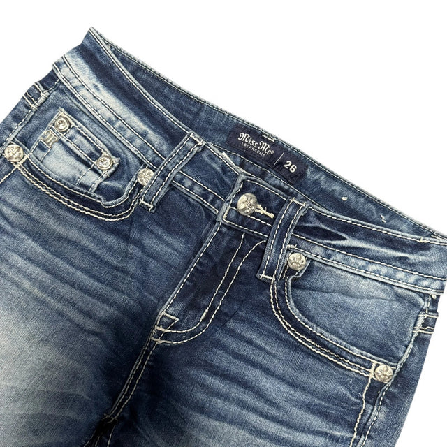 Miss me flared/bootcut low waist women designer jeans(w26)