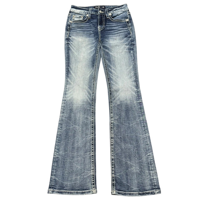 Miss me flared/bootcut low waist women designer jeans(w26)