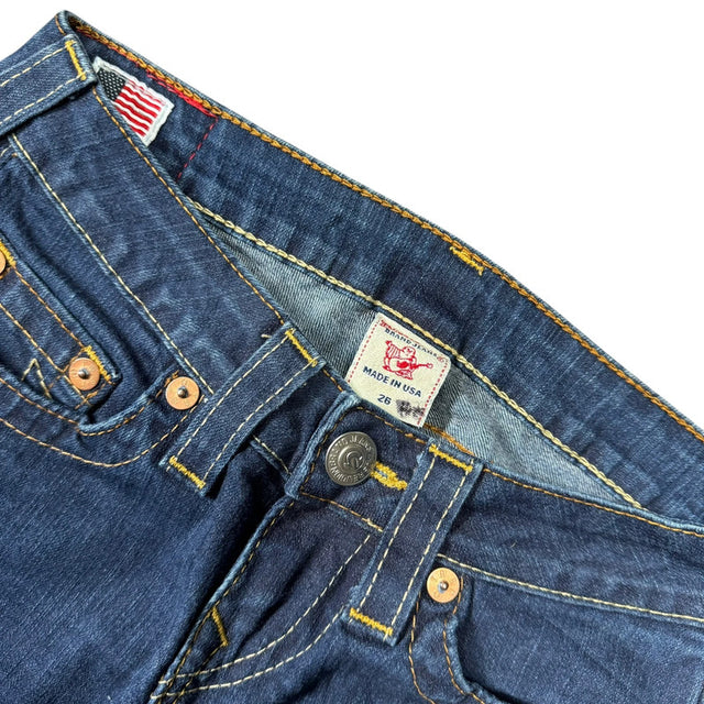 True Religion flared/Bootcut low waist women designer jeans(w26)