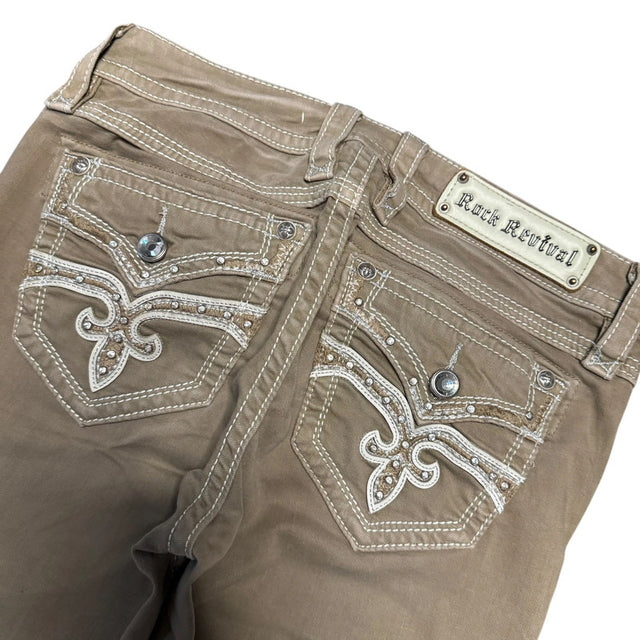 Rock Revival skinny low waist women designer jeans(w28)