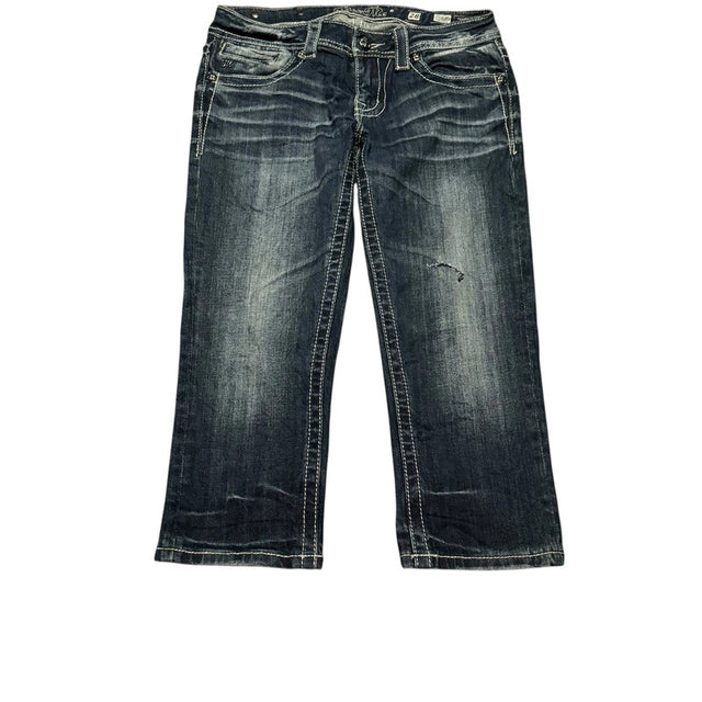 Miss me 3/4 low waist women designer jeans(w28)