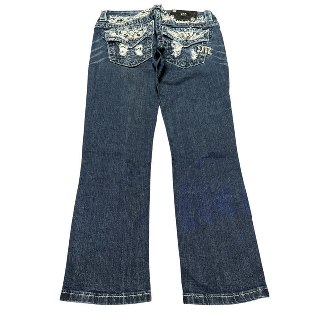 Miss me straight leg low waist women designer jeans (w25)