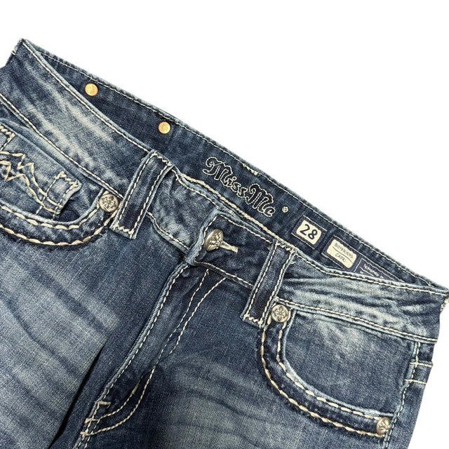 Miss me straight leg Capri designer Women jeans(w28)