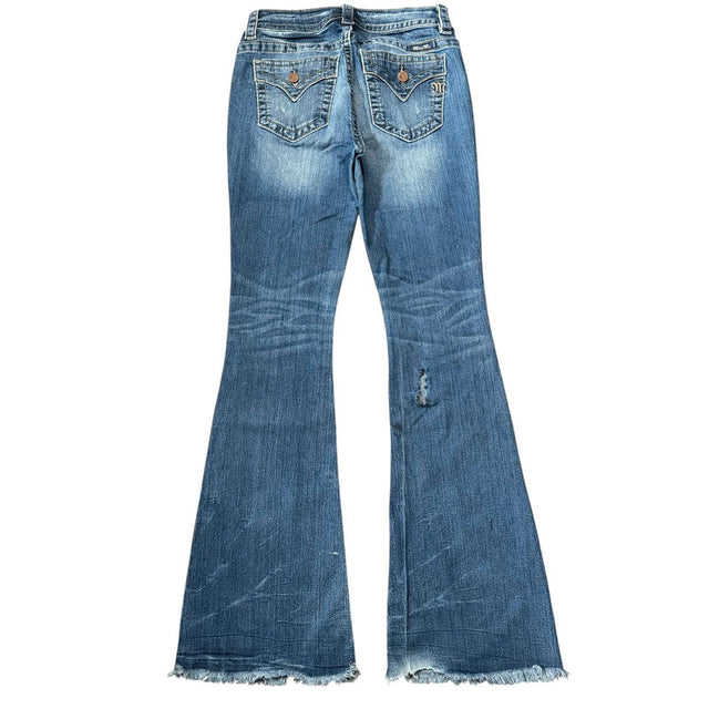 Miss me flared/bootcut low waist women designer jeans(w27)