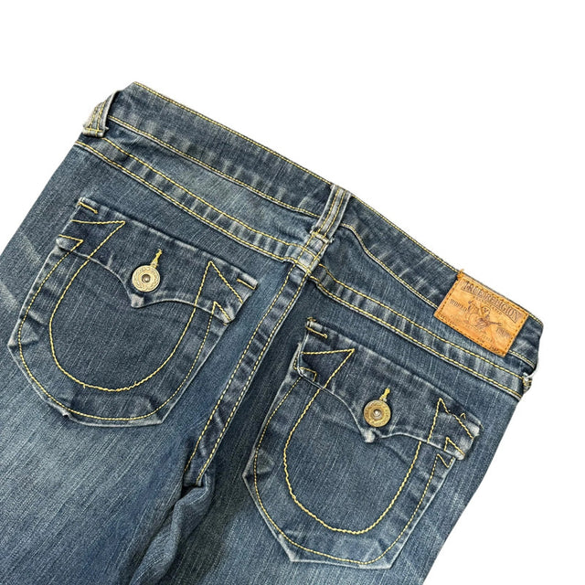 True Religion Limited Edition straight leg unisex designer jeans(w32)