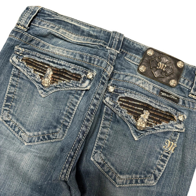 Miss me flared/Bootcut low waist women designer jeans(w30)