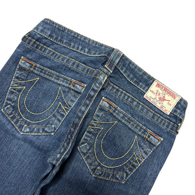True Religion straight leg low waist women designer jeans(w27)