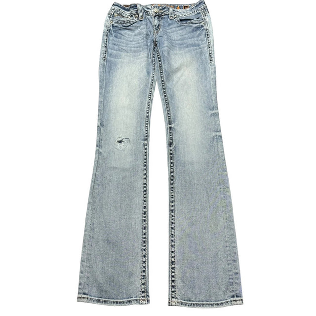 Rock Revival Straight leg low waist women designer jeans(w29)