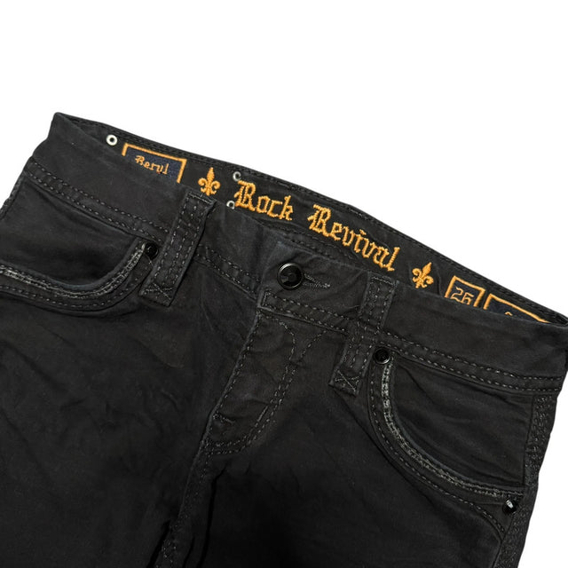 Rock Revival low waist women designer skinny jeans(w26)