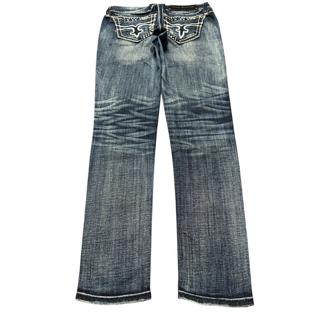 Rock Revival low waist women designer skinny jeans(w26)
