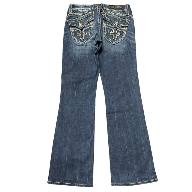 Rock Revival loose flared/bootcut women designer jeans(w31)