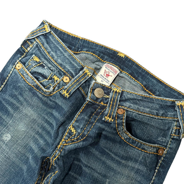 True Religion flared/bootcut low waist women designer jeans(w27)