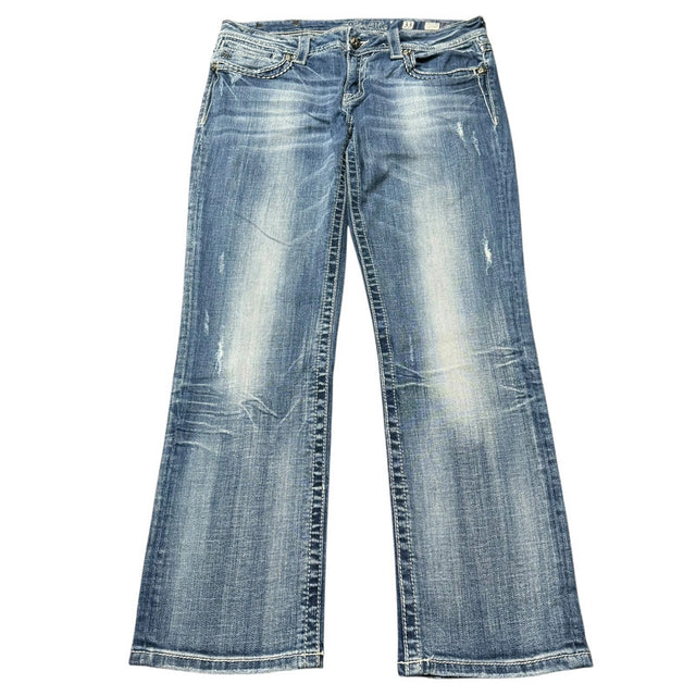 Miss me Loose straight Capri women designer jeans(w33)