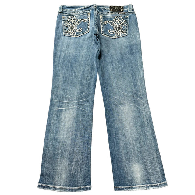 Miss me Loose straight Capri women designer jeans(w33)