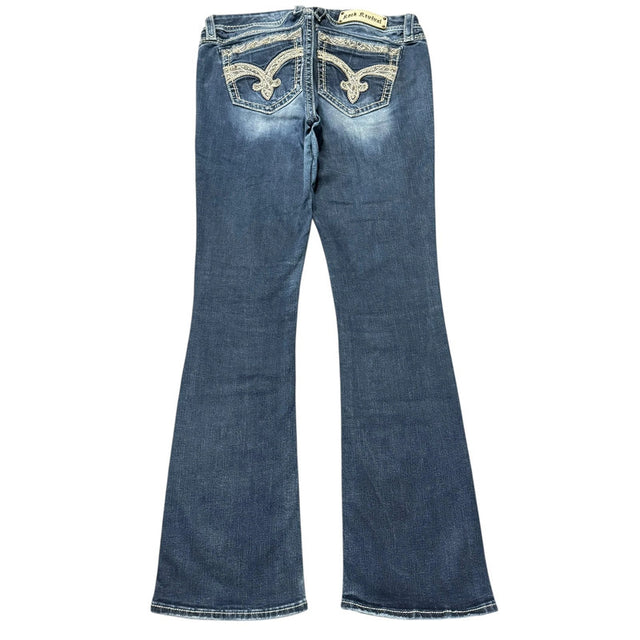 Rock Revival flared/bootcut low waist women designer jeans(w32)