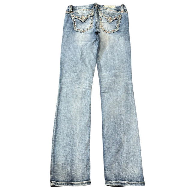 Miss me straight leg mid Rise women designer jeans(w29)