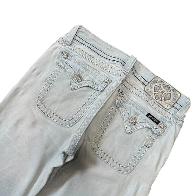 Miss me flared/bootcut low waist women designer jeans(w30)