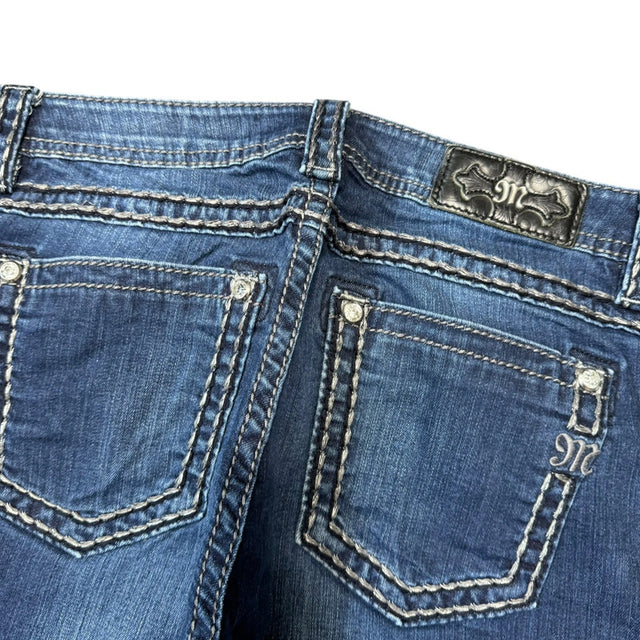 Miss me Straight leg mid Rise women designer jeans(w33)