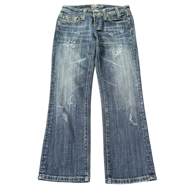 Miss me straight leg low Rise women designer jeans(w26)