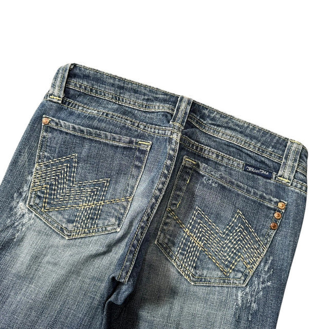 Miss me straight leg low Rise women designer jeans(w26)