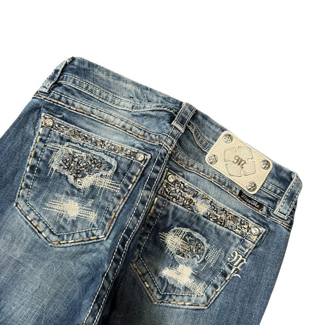 Miss me straight/cropped low Rise women designer jeans(w29)
