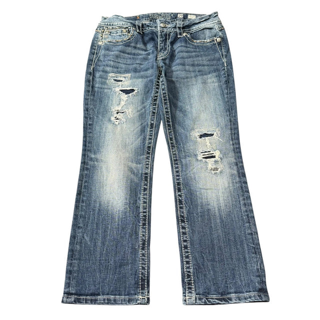Miss me straight/cropped low Rise women designer jeans(w29)