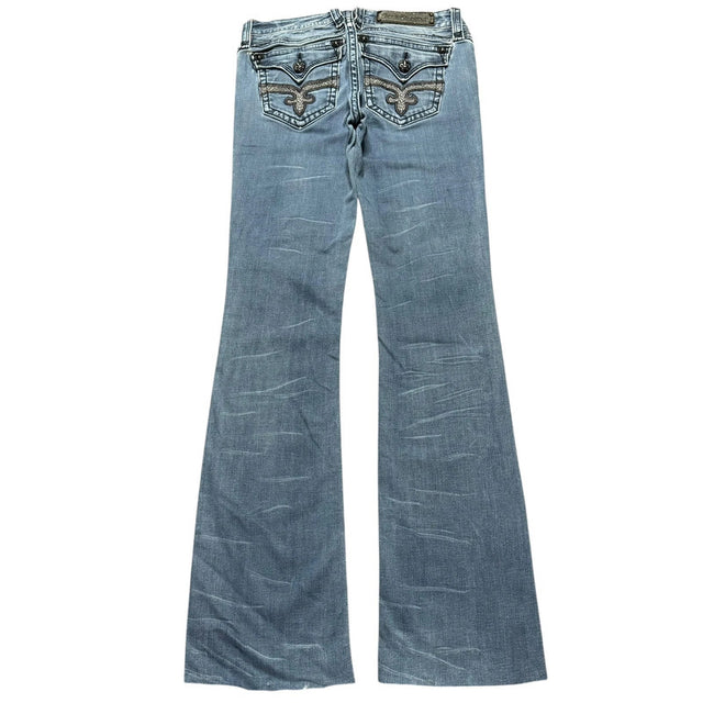 Rock Revival flared/bootcut low Rise women designer jeans(w29)