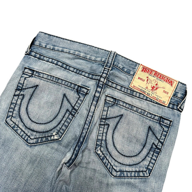 True Religion baggy/straight leg unisex designer jeans(w36)