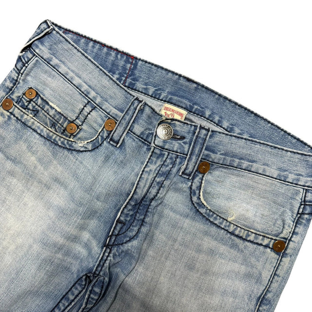 True Religion baggy/straight leg unisex designer jeans(w36)