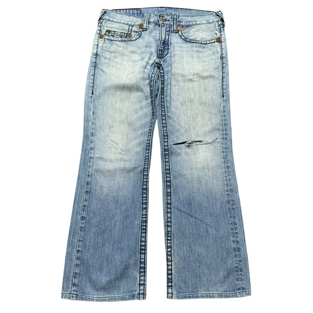 True Religion baggy/straight leg unisex designer jeans(w36)