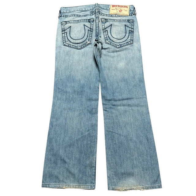 True Religion baggy/straight leg unisex designer jeans(w36)