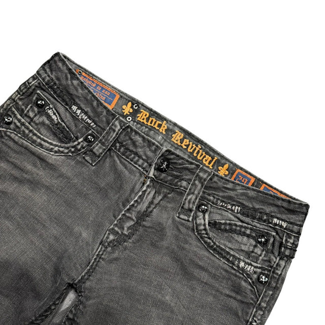 Rock Revival flared/bootcut low waist women designer jeans(w29)