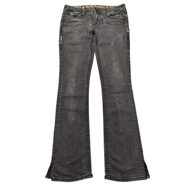 Rock Revival flared/bootcut low waist women designer jeans(w29)