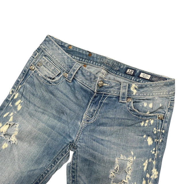 Miss me flared/bootcut low waist women designer Jeans(w28)