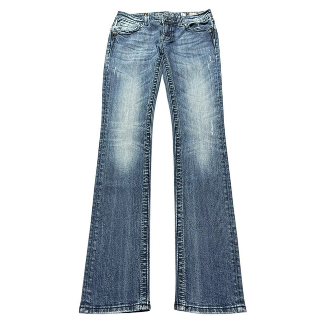 Miss me straight leg low waist women designer jeans(w27)