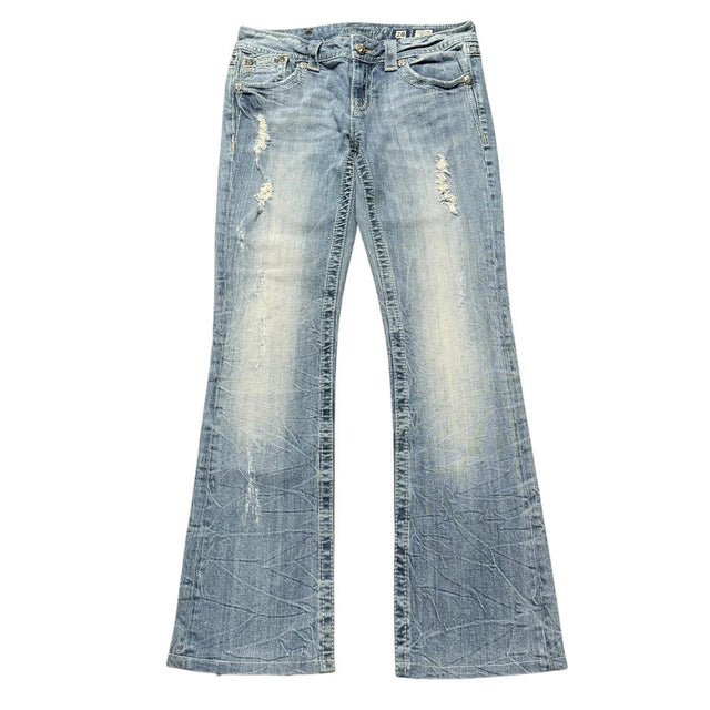 Miss me flared/bootcut low waist women designer jeans(w28)