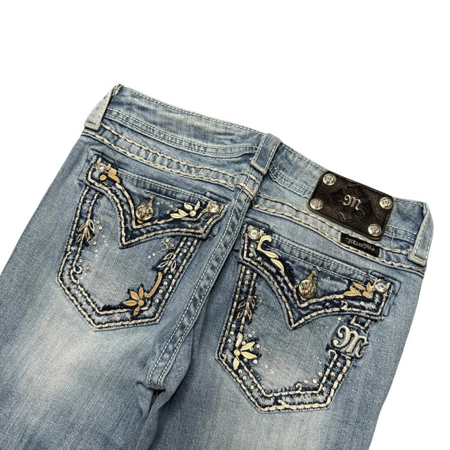 Miss me flared/bootcut low waist women designer jeans(w28)