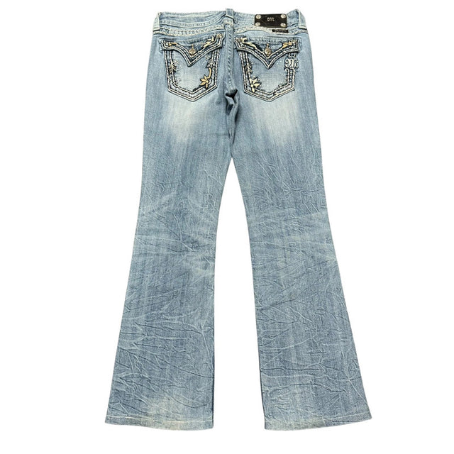 Miss me flared/bootcut low waist women designer jeans(w28)