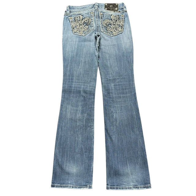Miss me flared/bootcut low waist women designer jeans(w29)