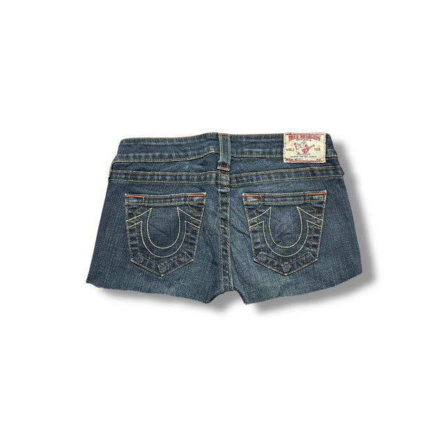 True Religion low waist designer women Jeans Shorts(w26)