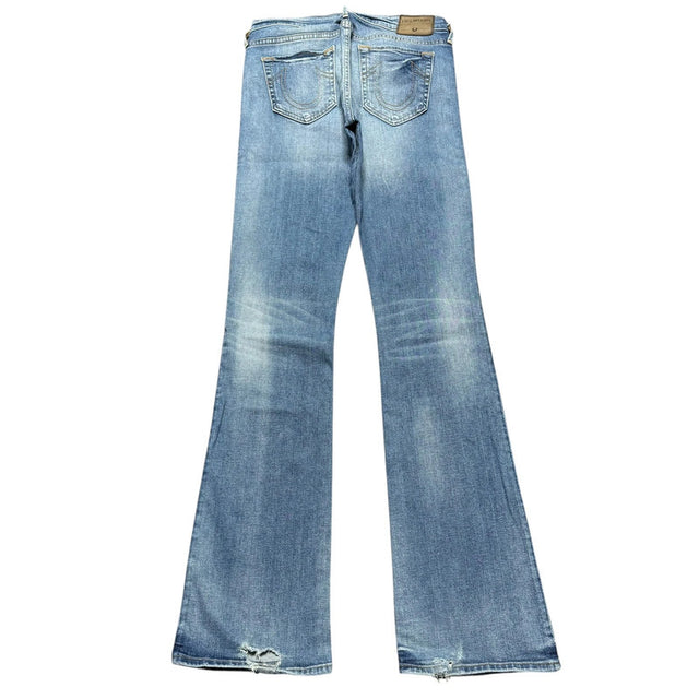 True Religion flared/bootcut designer mid waist jeans(w31)