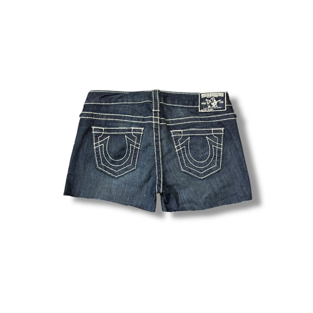 True Religion low waist women designer jeans shorts(w27)