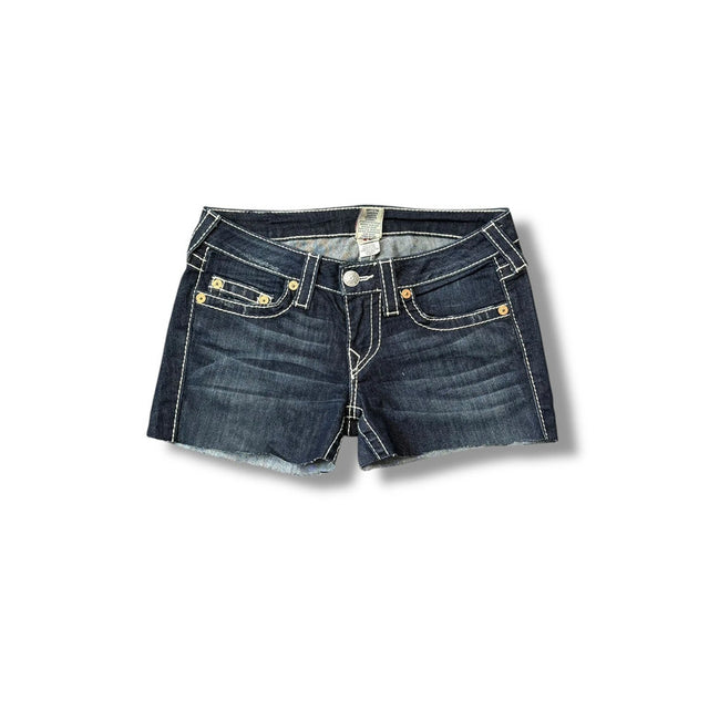 True Religion low waist women designer jeans shorts(w27)
