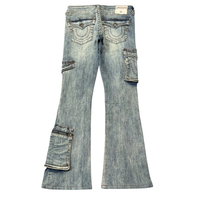 True Religion flared/bootcut women designer low waist carpenter Jeans(w26)