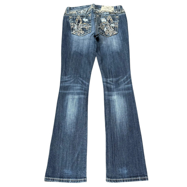 Miss me flared/bootcut low waist women designer jeans(w29)